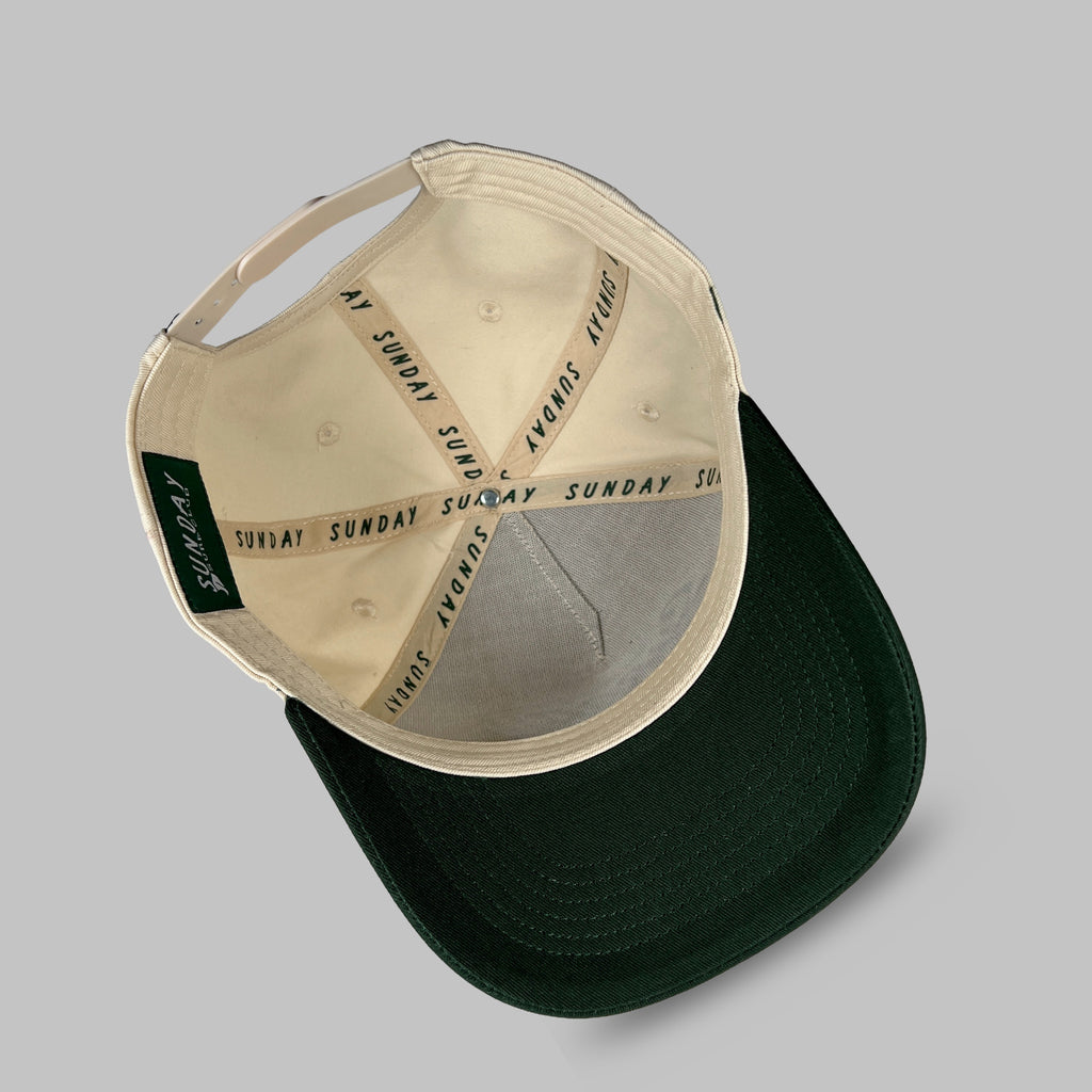 The Classic Snapback - Natural/Green